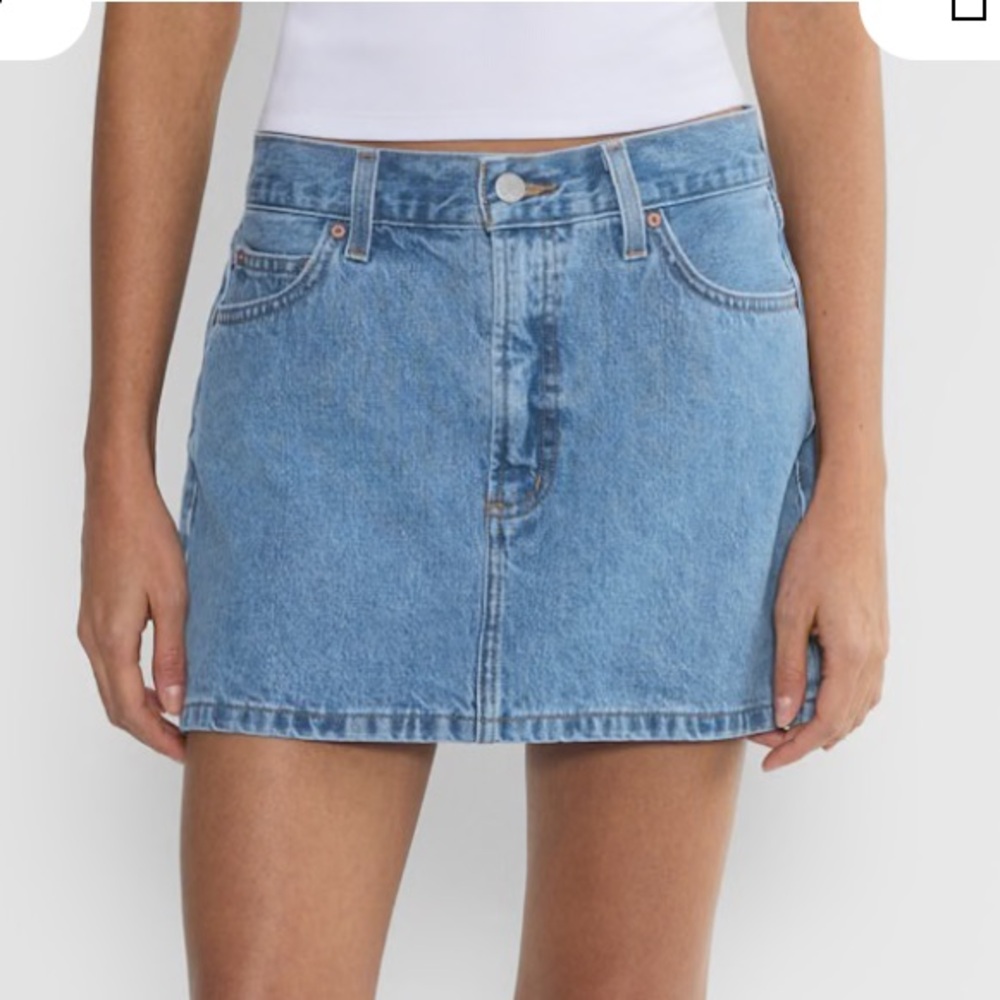 Aritzia Denim Forum The ‘90s Ricci Denim Skirt
